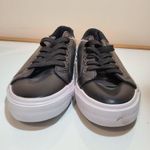 Ellemenno  Black Sneakers White Sold Gold Heel 8 Photo 4