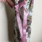 Petra Fashions Vintage Floral Pink Bow Tank Lingerie Top Night Dress Size Medium White Photo 3