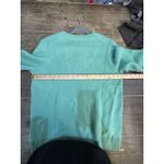 C By Bloomingdales Cashmere Sweater Size XL Green V Neck Long Sleeve Womens Photo 7