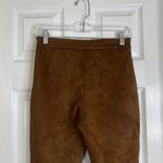 ZARA Faux Suede Pants Brown Size Small Trousers Minimalist Capsule Professional Photo 4