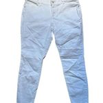 Loft Women's Plus Size 16 White Skinny Jeans Slim Pockets Photo 0