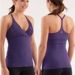 Lululemon  Pure Balance racer back purple tank top 10 Photo 1