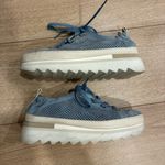 Softwaves Women’s Bliss Platform Sneaker Jeans Blue Suede Leather Size 39/8 Photo 1