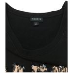 Torrid Party Gold Sequin Leopard Sweatshirt Long Sleeve Round Neck Black 2 Photo 8