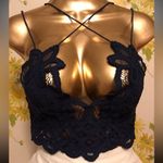 Free People  Adela bralette in navy size S Photo 5