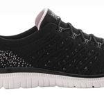 Skechers Womens Virtue WIDE FIT Slip On Memory Foam Black Sneaker Shoe Size 9 Photo 0