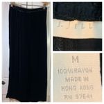 J Jill Black Velvet Palazzo Pants Elastic Waist M Comfort Vintage Party Holiday Size M Photo 10