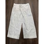 J Jill Pure Love Linen Women's Cropped Pants White L 100% Linen Size L Photo 1
