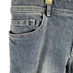 Chico's  Medium Wash Straight Leg Mid-Rise Embellished Jeans Size 1 Short (8-10) Photo 2