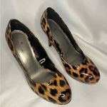 Worthington Woman  Dress Shoe Paten Leopard 4 Inch Heels Pumps Size 7.5 Photo 0