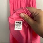 STAUD New  Elio Off-shoulder Dress in Cotton Poplin size 00 in Plumeria Photo 7