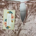 Velzera 🆕 Bell Sleeve Velvet Lace-Up Romper🆕 Photo 8