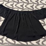American Eagle  Black Off-Shoulder Blouse Photo 2