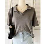 Michael Kors  Grey Collared Polo Shirt Top Photo 0