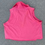 Vintage 80s 90s active elements salmon coral pink sleeveless polo zip collar Size L Photo 1