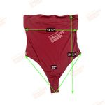 Princess Polly Red Strapless Bodysuit US8 Photo 3