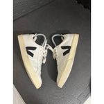 VEJA  Esplar Leather Sneakers Womens Size 6 US EU 37 White Black Used Low Top Photo 4