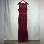 Lulus Music of the Heart Lace Maxi Dress in Burgundy Size Small Photo 7