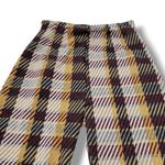 Pants Size 0 W20"xL26" Womens Free People Cropped Flared Pants Plaid Pants Photo 2