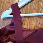 Lulus  NWT glamorous disposition burgundy ruched maxi dress small Photo 11