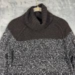 Lilla P Turtleneck Cowl Neck Chunky Knit Sweater Black Size M Photo 1