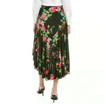 CAbi  Drama Skirt Black Floral‎ Print Black Wrap Midi Style Size Medium Womens Photo 7