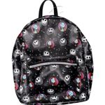Disney Nightmare Before Christmas Mini Backpack 10” Faux Leather Jack Sally Skellington Photo 2