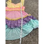 Pitusa Rainbow Ruffle Mini Dress S Petite Tiered Flowy Colorful Flutter Sleeves Pink Size undefined Photo 7