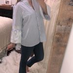 Anne Klein  harbor blue and white striped top new with tags size XLarge Photo 1