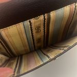 Brighton  Leather Woven Exterior Satchel Top Handle Bag Handbag heart charm Photo 3