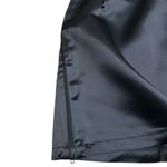 Contempo Casuals Vintage  Black Satin Mini Skirt Side Zippers Size Large Photo 4