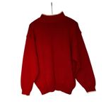 Worthington Women's VTG  Red and White/Cream High Neck Sweater Size 20 W "Medium" Photo 1