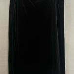 Vtg Black Velvet Skirt Pull Photo 0