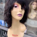 100% human hair Natural Dark Brown Wig Photo 6