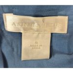 Ann Taylor 100% Silk Dress Carolina Blue Sz 8 NWOT Wide Self Belt Full Skirt Photo 4