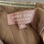 Jenny Yoo  Annabelle Convertible Bridesmaid Maxi Gown in Grey Olive Green | 6 Photo 7