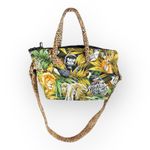 Vintage Quilted Jungle Animal Print Mini Tote Shoulder Crossbody Bag Photo 3