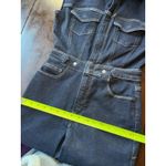 Good American Trucker Denim Jumpsuit in Dark Blue Wash Size S Photo 7