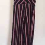 See You Monday  Red and Blue Striped Jumpsuit Size Medium Photo 2