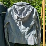 M Dusty Blue EDC Jacket, EUC hood zips up Size M Photo 1