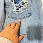 American Eagle  Mom Jean Blue Denim Size 14 Short Photo 5