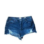 Sofia Vergara Jeans Chi Stretch High Rise Shortie Shorts Sz 20 Distressed Photo 4