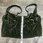 Urban Outfitters  Olive Green Velvet Corset Crop Top Photo 4