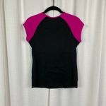 Spanx Black&Pink Active Cap Sleeve Exercise Top Sz.M Photo 7