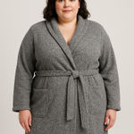 Stars Above  Charcoal Belted Robe Photo 0