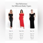 Popilush Off The Shoulder Bodycon Long Maxi Shapewear Formal Dress S $109 Black Photo 3