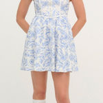 For Love & Lemons For‎ love and lemons Maisie Floral Blue and White mini Dress Photo 0
