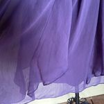 David's Bridal David’s Bridal Strapless Chiffon Dress with Layered Skirt Photo 3