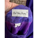 dress blazer formal purple 1970s floral Size 14 Photo 8