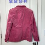 Jones New York  women’s solid pink velour one button blazer jacket stretch size 6 Photo 5